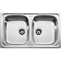 Roca A870220801 Fregadero 2 Cubetas- J-1080- Acero INOX